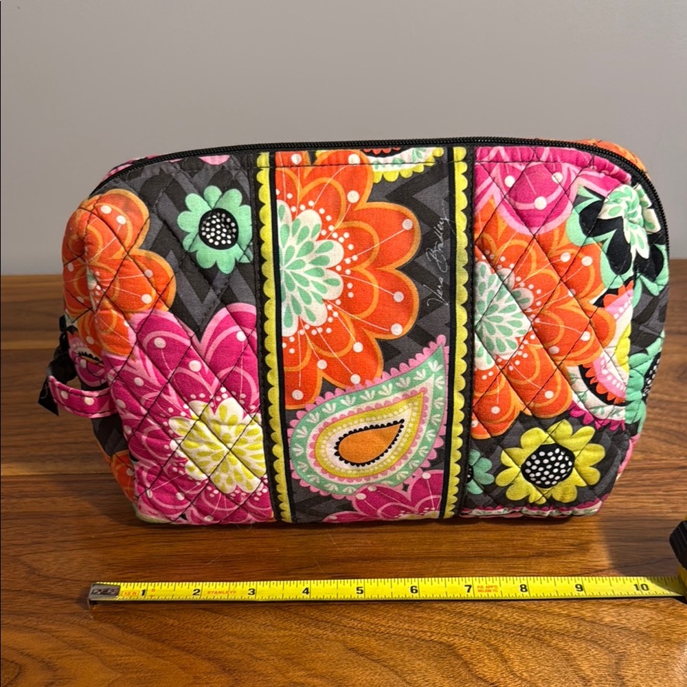Vera Bradley Vibrant Floral Quilted Women's Large Cosmetic Bag